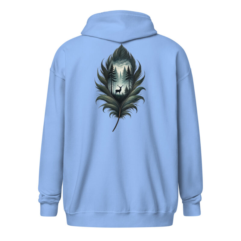 Feder des Waldes – Unisex Heavy-Blend Zip Hoodie – Jacken – HOB Products