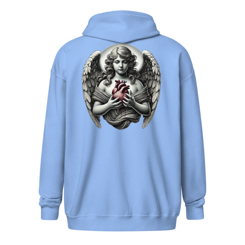Engel des Herzens – Unisex Heavy-Blend Zip Hoodie – Jacken – HOB Products