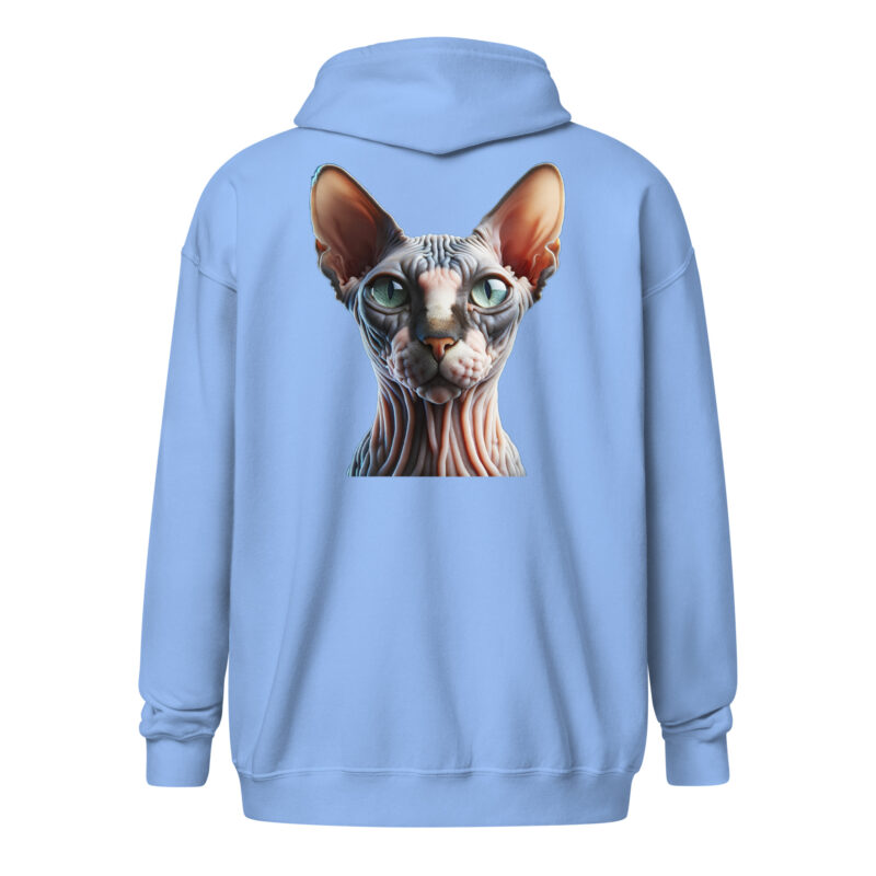Majestätische Sphynx-Katze – Unisex Heavy-Blend Zip Hoodie – Jacken – HOB Products