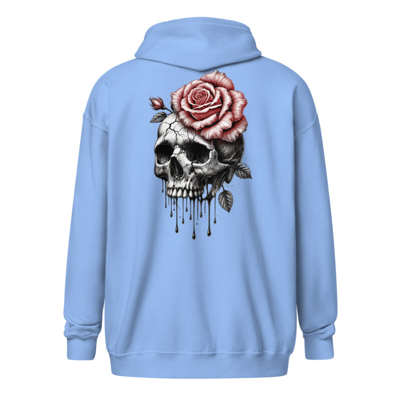 Schädel und Rose – Unisex Heavy-Blend Zip Hoodie – Jacken – HOB Products