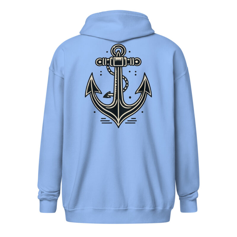 Klassischer Anker – Unisex Heavy-Blend Zip Hoodie – Jacken – HOB Products