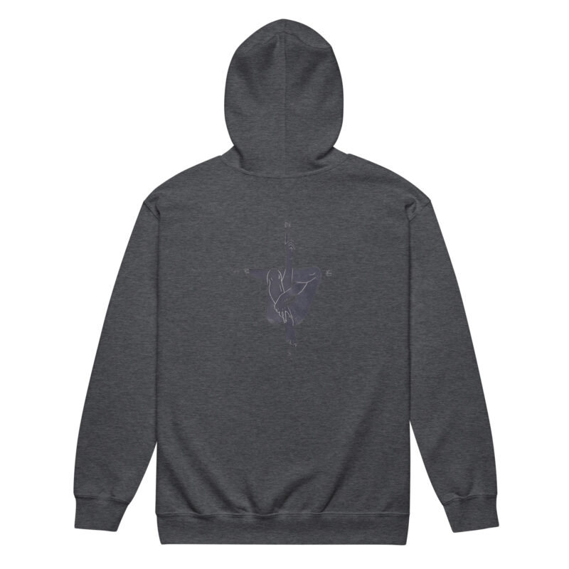 Kompass der Seele – Unisex Heavy-Blend Zip Hoodie – Jacken – HOB Products