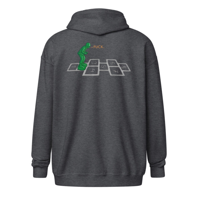 Hopscotch Soldier – Unisex Heavy-Blend Zip Hoodie – Jacken – HOB Products