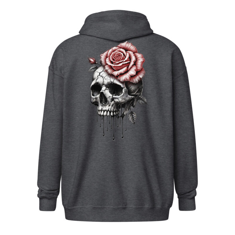 Schädel und Rose – Unisex Heavy-Blend Zip Hoodie – Jacken – HOB Products