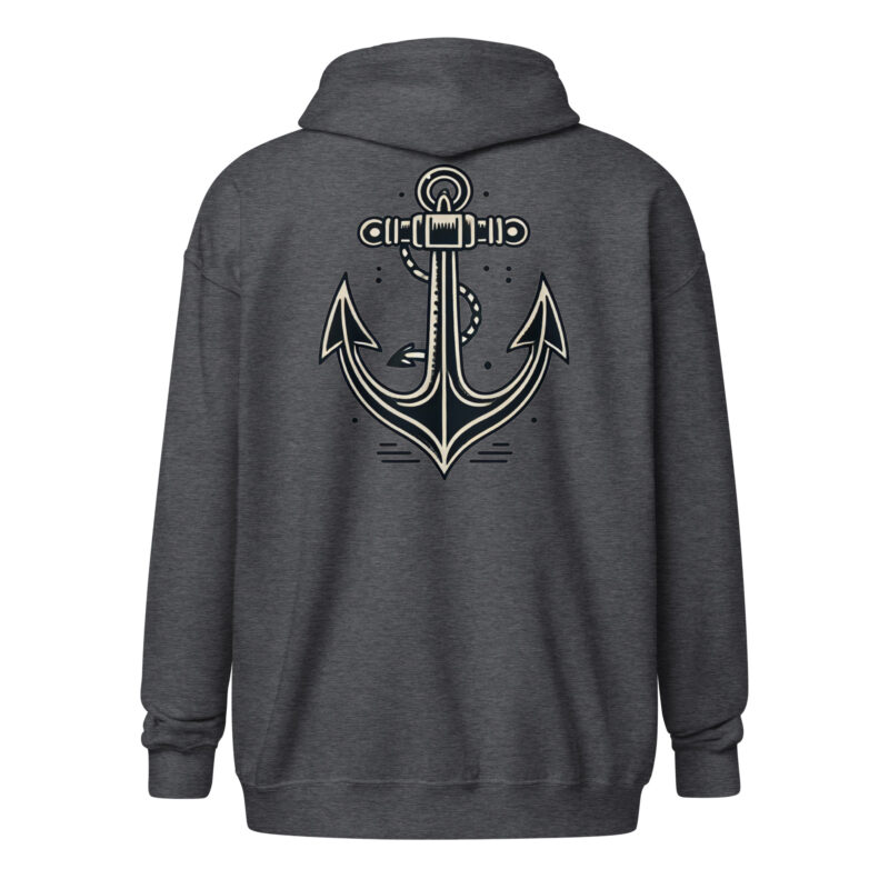 Klassischer Anker – Unisex Heavy-Blend Zip Hoodie – Jacken – HOB Products