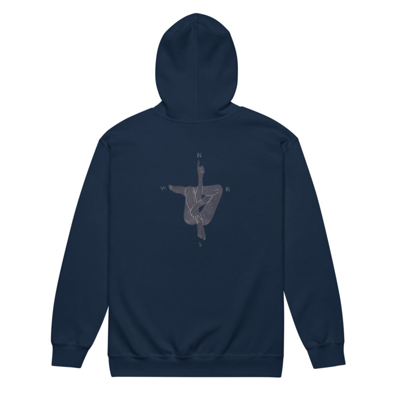 Kompass der Seele – Unisex Heavy-Blend Zip Hoodie – Jacken – HOB Products
