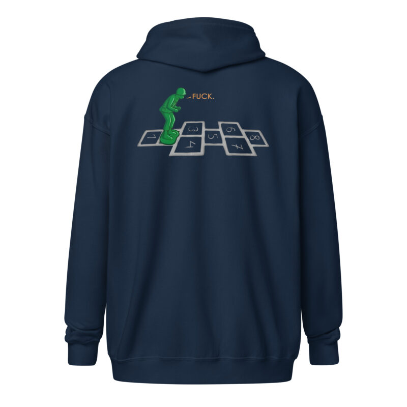 Hopscotch Soldier – Unisex Heavy-Blend Zip Hoodie – Jacken – HOB Products