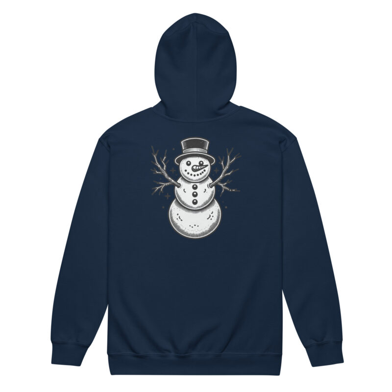 Vintage Schneemann – Unisex Heavy-Blend Zip Hoodie – Jacken – HOB Products