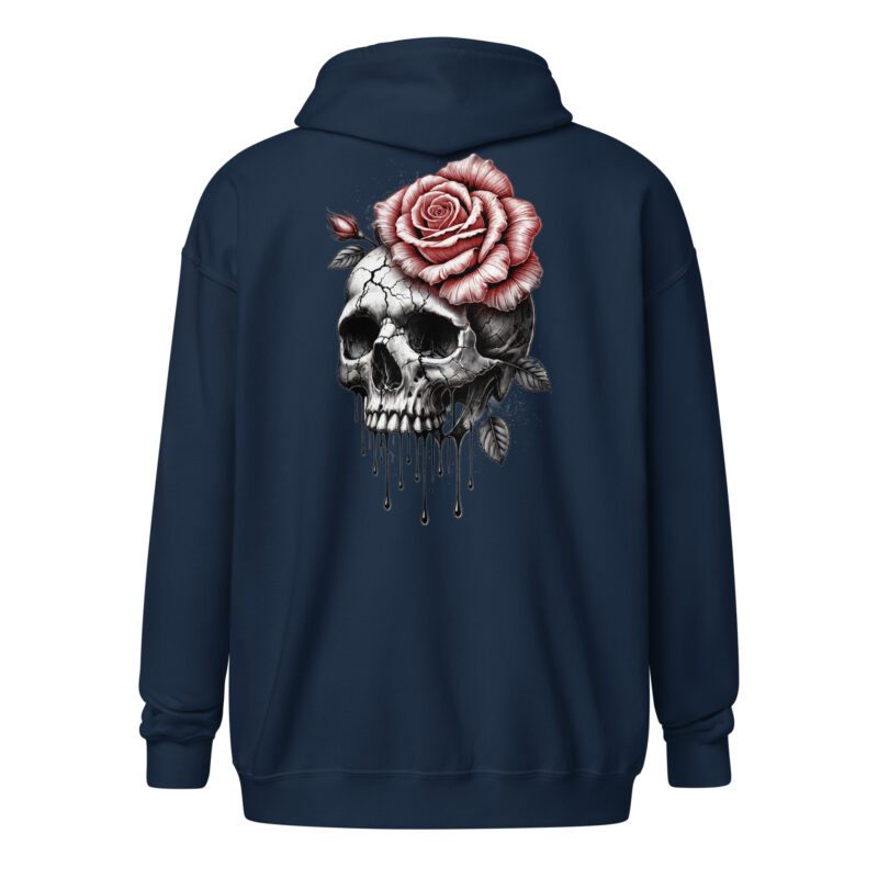 Schädel und Rose – Unisex Heavy-Blend Zip Hoodie – Jacken – HOB Products