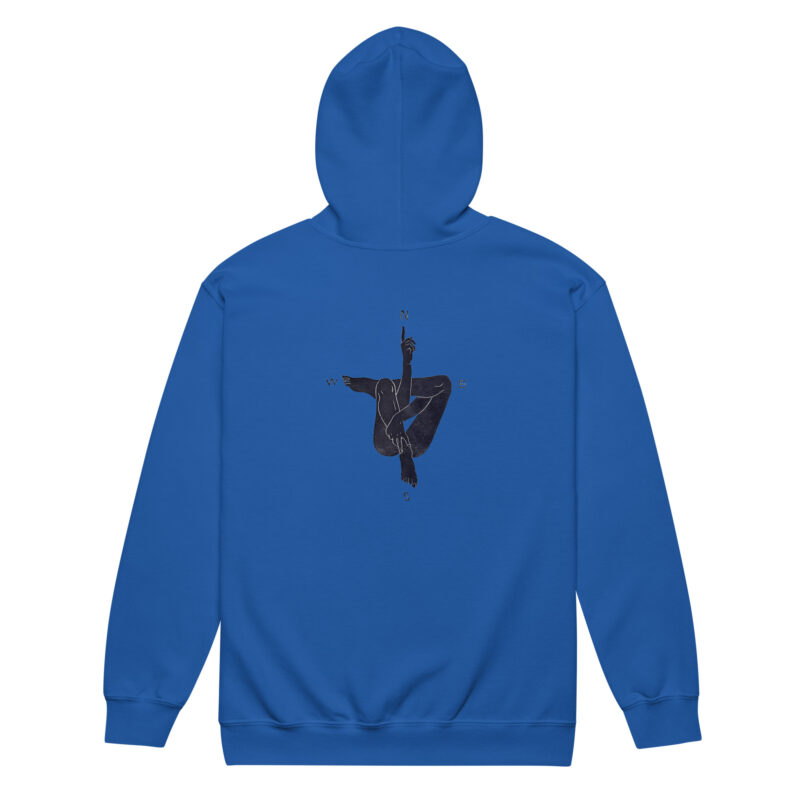 Kompass der Seele – Unisex Heavy-Blend Zip Hoodie – Jacken – HOB Products