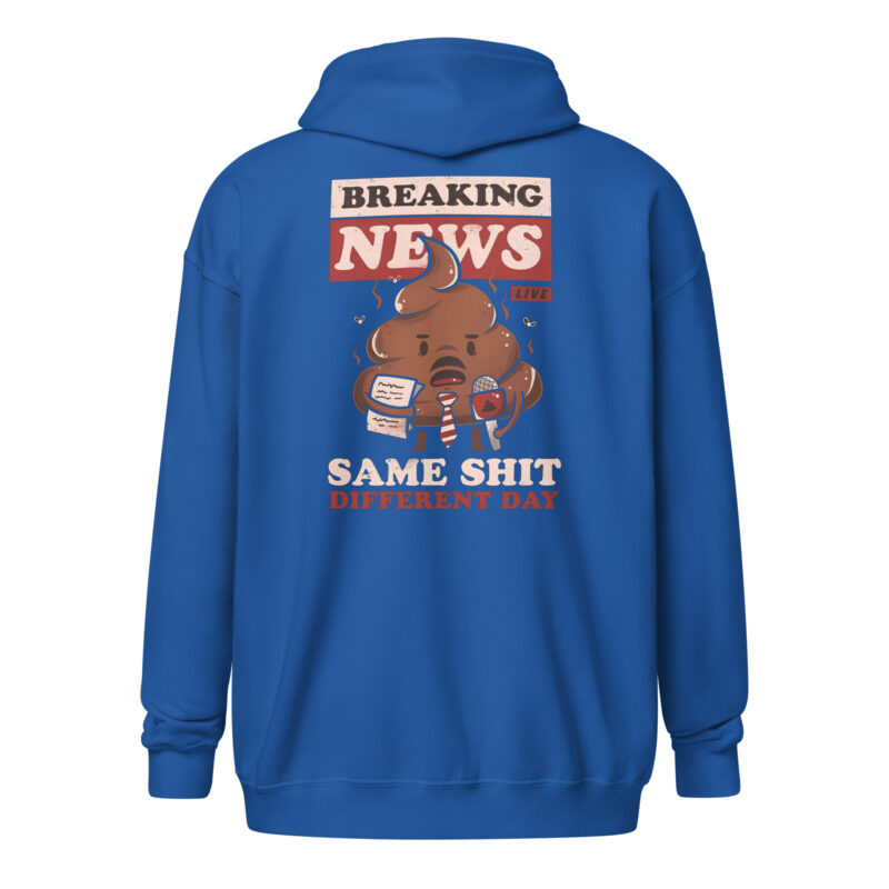 Breaking News: Same Shit Different Day – Unisex Heavy-Blend Zip Hoodie – Jacken – HOB Products