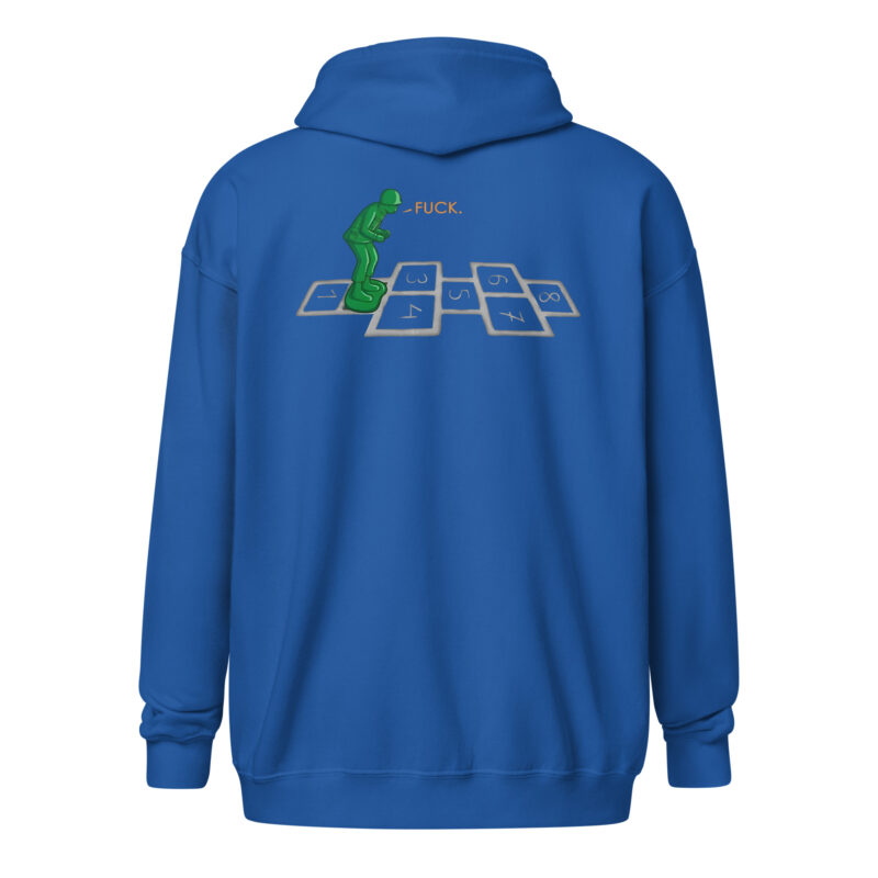 Hopscotch Soldier – Unisex Heavy-Blend Zip Hoodie – Jacken – HOB Products