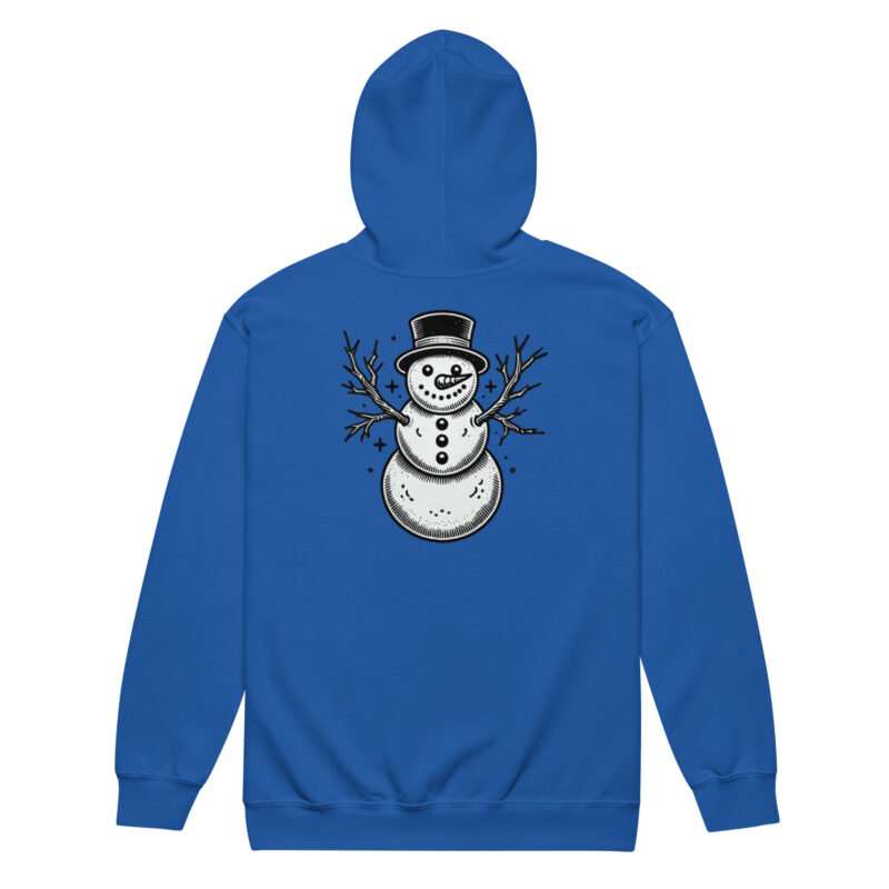 Vintage Schneemann – Unisex Heavy-Blend Zip Hoodie – Jacken – HOB Products