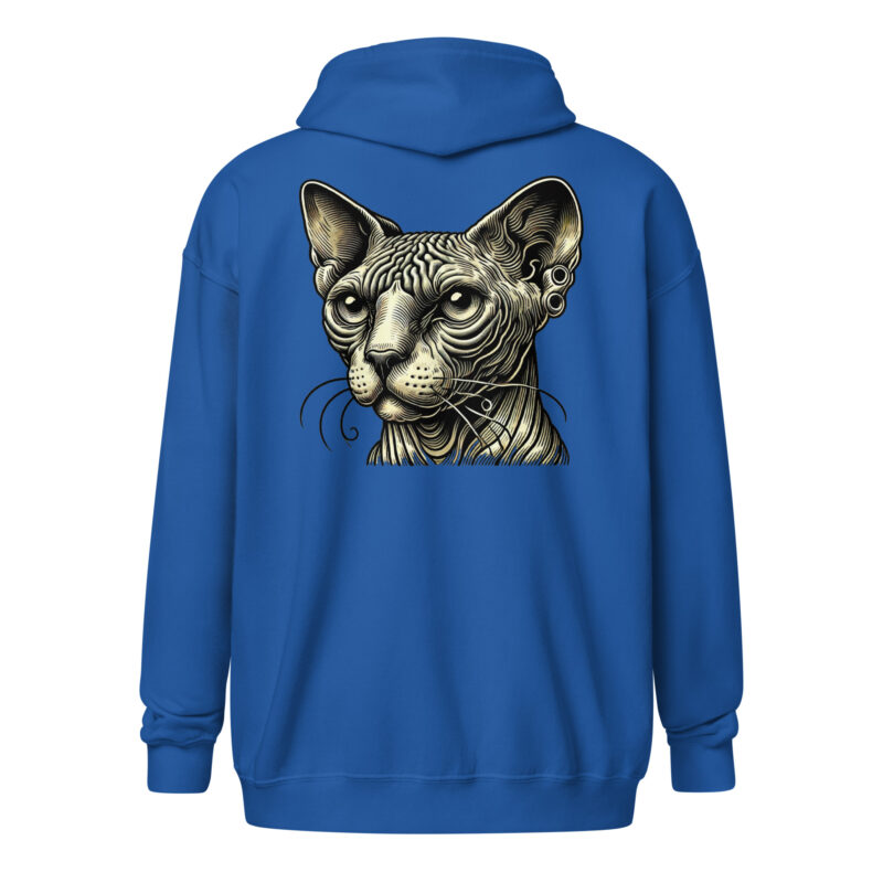 Mystische Sphynx-Katze – Unisex Heavy-Blend Zip Hoodie – Jacken – HOB Products