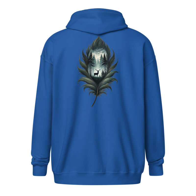 Feder des Waldes – Unisex Heavy-Blend Zip Hoodie – Jacken – HOB Products
