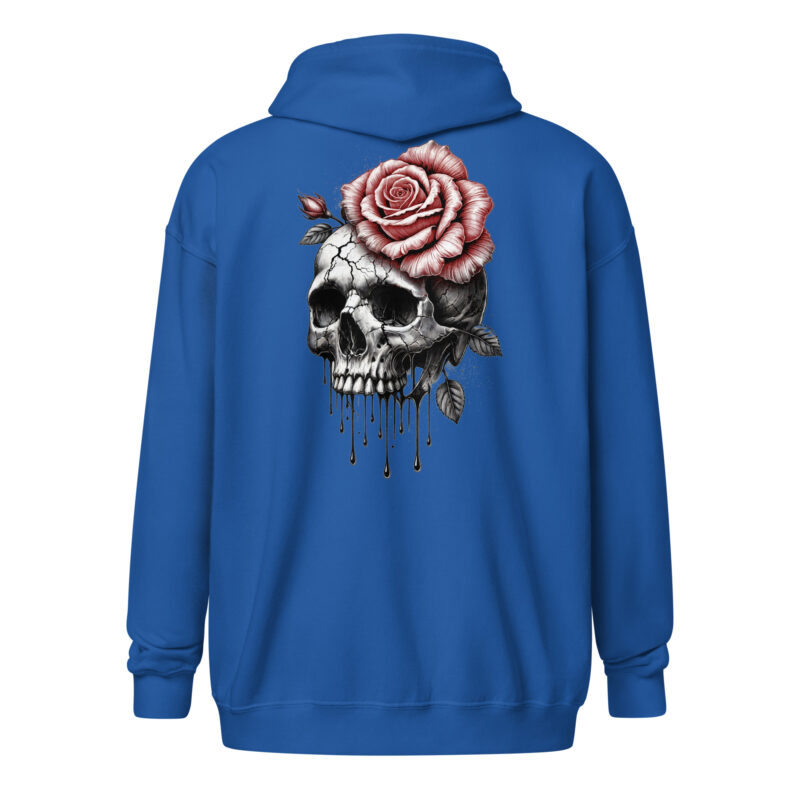 Schädel und Rose – Unisex Heavy-Blend Zip Hoodie – Jacken – HOB Products
