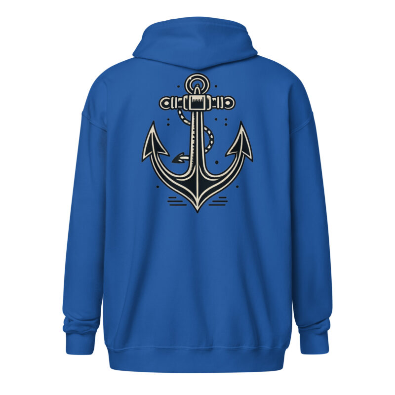 Klassischer Anker – Unisex Heavy-Blend Zip Hoodie – Jacken – HOB Products