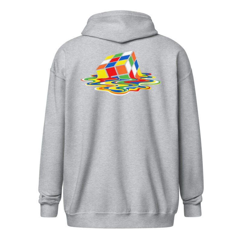 Schmelzender Würfel – Unisex Heavy-Blend Zip Hoodie – Jacken – HOB Products