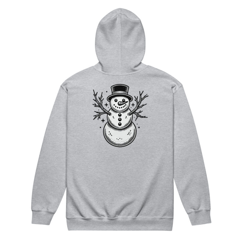 Vintage Schneemann – Unisex Heavy-Blend Zip Hoodie – Jacken – HOB Products