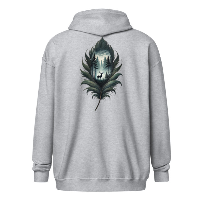 Feder des Waldes – Unisex Heavy-Blend Zip Hoodie – Jacken – HOB Products