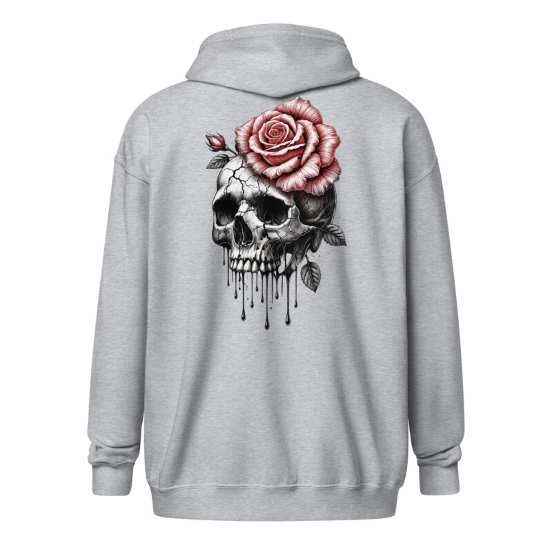 Schädel und Rose – Unisex Heavy-Blend Zip Hoodie – Jacken – HOB Products