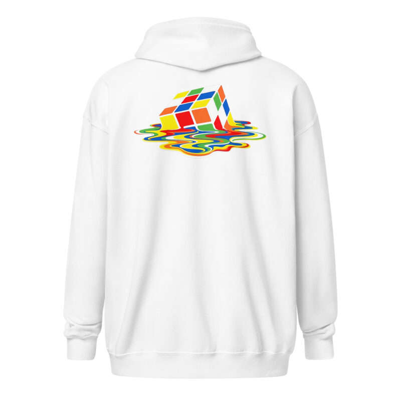 Schmelzender Würfel – Unisex Heavy-Blend Zip Hoodie – Jacken – HOB Products