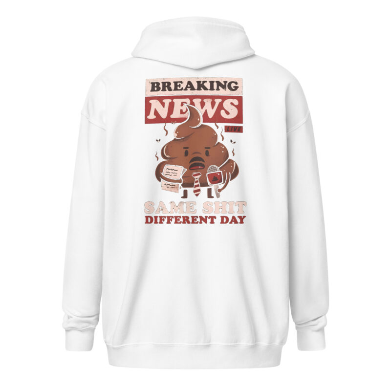 Breaking News: Same Shit Different Day – Unisex Heavy-Blend Zip Hoodie – Jacken – HOB Products