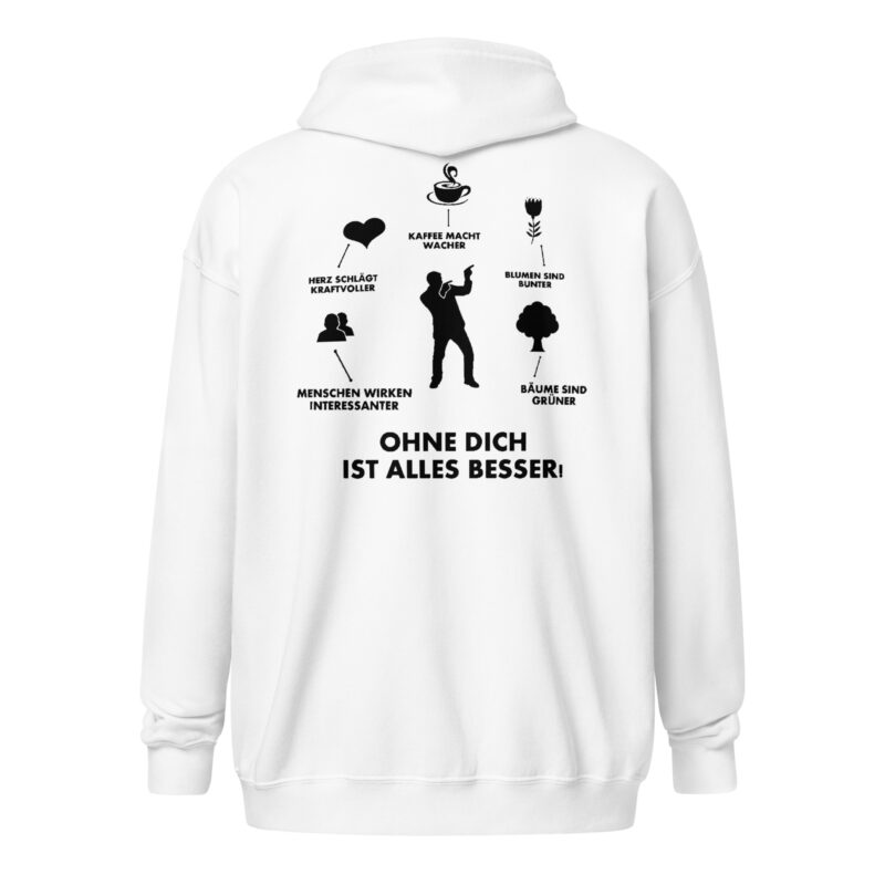 Ohne Dich ist Alles Besser! – Unisex Heavy-Blend Zip Hoodie – Jacken – HOB Products