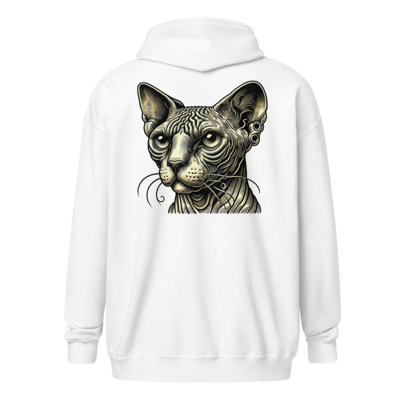 Mystische Sphynx-Katze – Unisex Heavy-Blend Zip Hoodie – Jacken – HOB Products