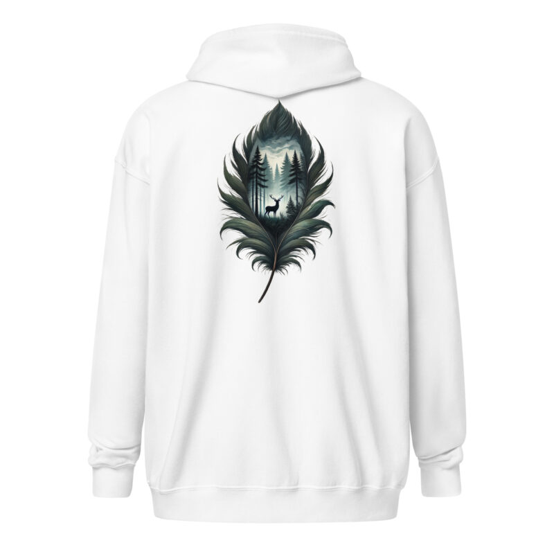 Feder des Waldes – Unisex Heavy-Blend Zip Hoodie – Jacken – HOB Products