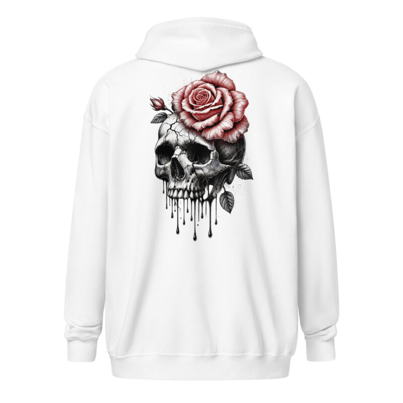 Schädel und Rose – Unisex Heavy-Blend Zip Hoodie – Jacken – HOB Products