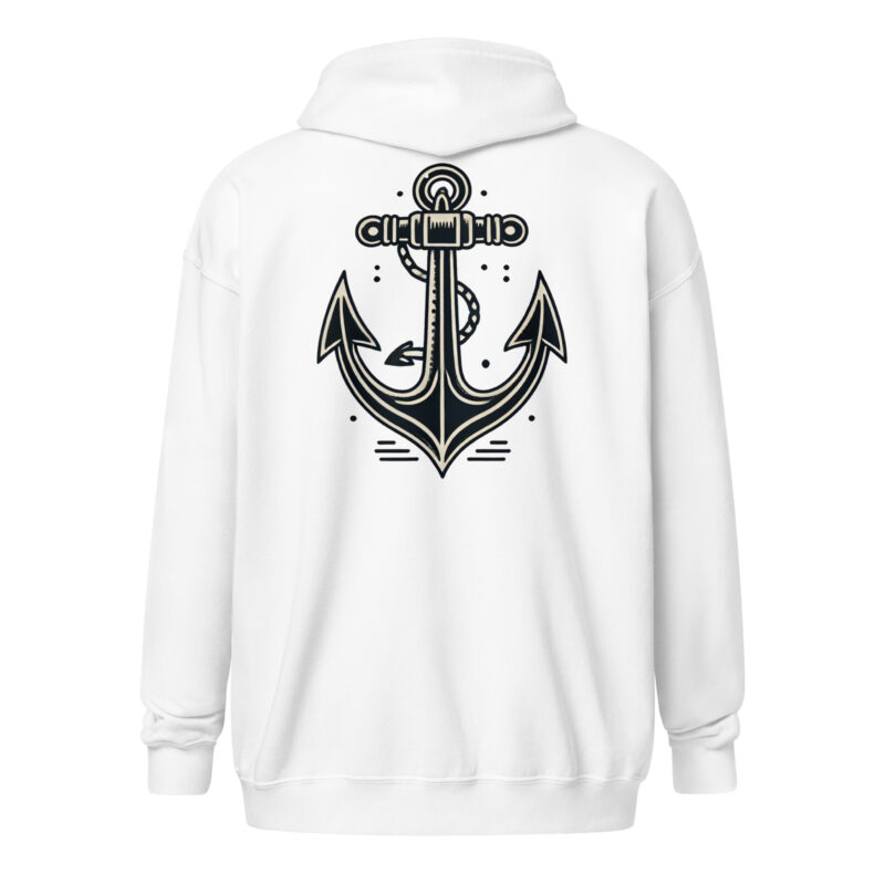 Klassischer Anker – Unisex Heavy-Blend Zip Hoodie – Jacken – HOB Products