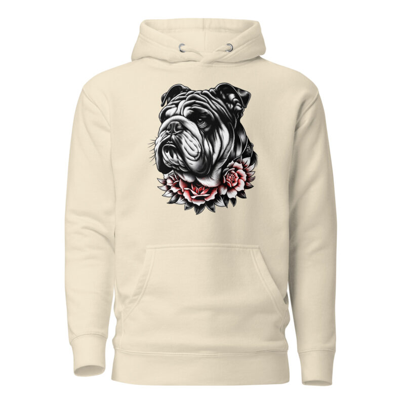 Bulldogge und Rosen – Unisex-Kapuzenpullover – Hoodies – HOB Products