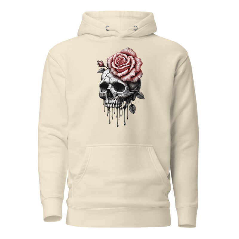 Schädel und Rose – Unisex-Kapuzenpullover – Hoodies – HOB Products