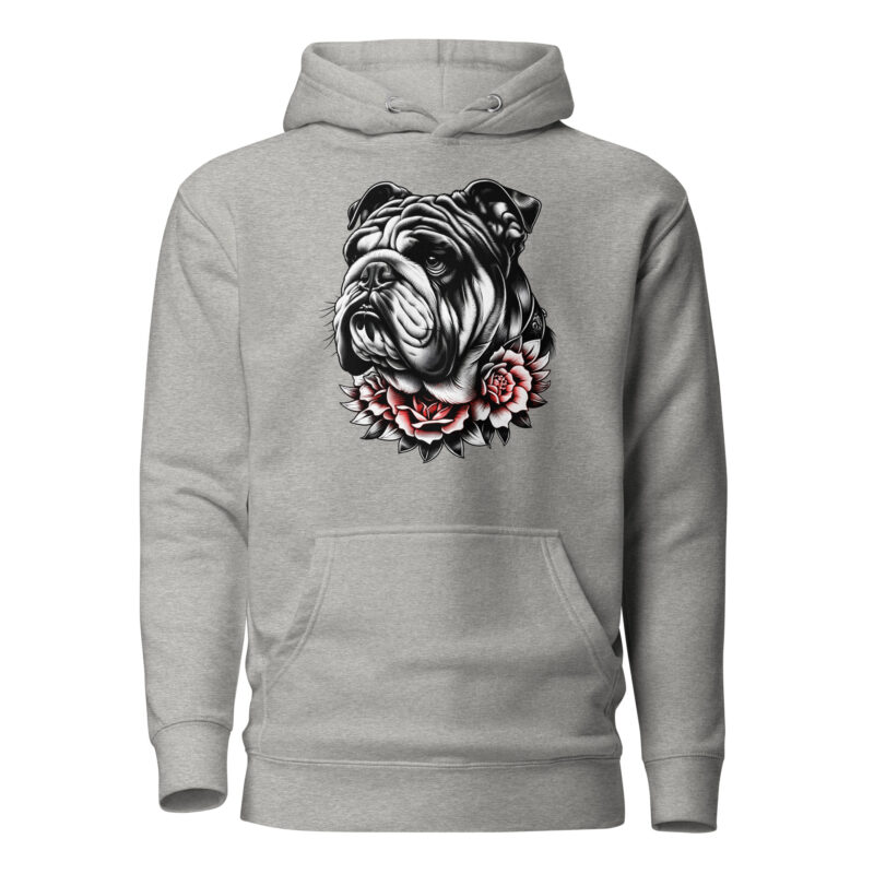 Bulldogge und Rosen – Unisex-Kapuzenpullover – Hoodies – HOB Products