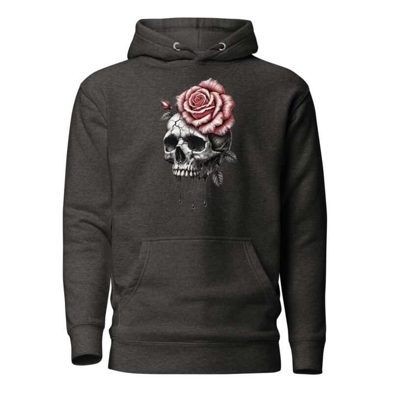 Schädel und Rose – Unisex-Kapuzenpullover – Hoodies – HOB Products