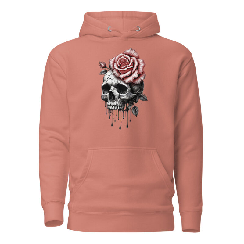 Schädel und Rose – Unisex-Kapuzenpullover – Hoodies – HOB Products