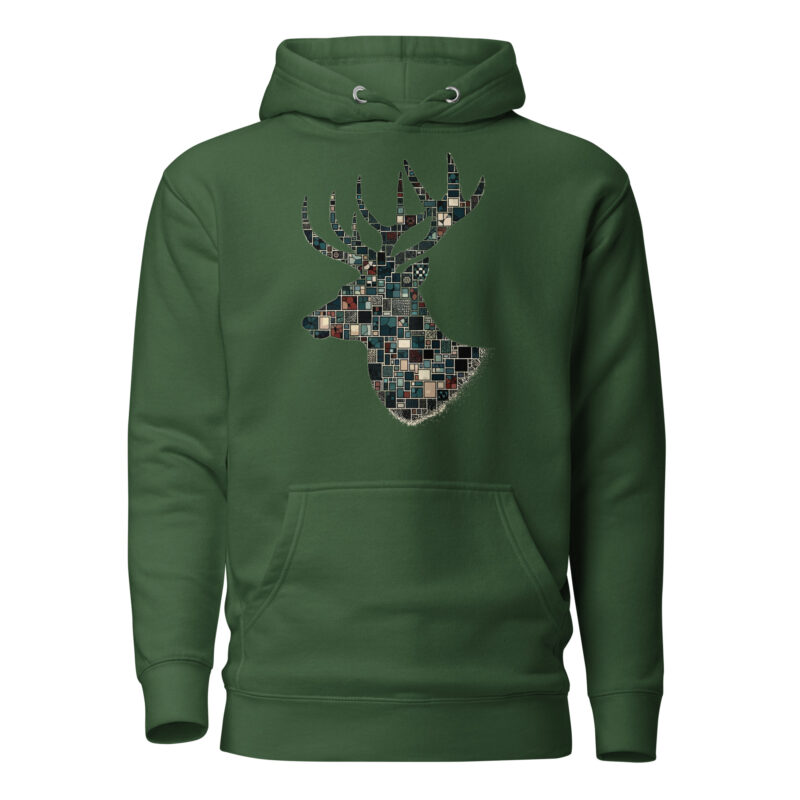 Mosaik-Hirsch – Unisex-Kapuzenpullover – Hoodies – HOB Products