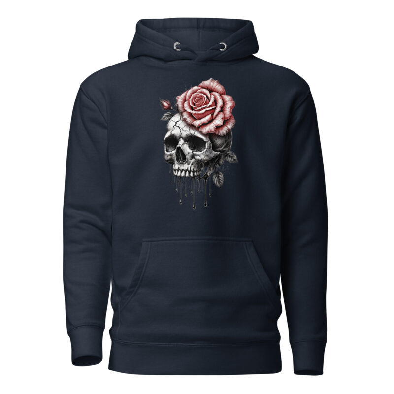 Schädel und Rose – Unisex-Kapuzenpullover – Hoodies – HOB Products