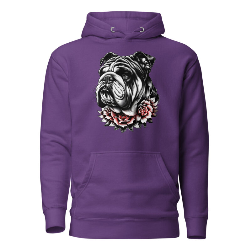 Bulldogge und Rosen – Unisex-Kapuzenpullover – Hoodies – HOB Products