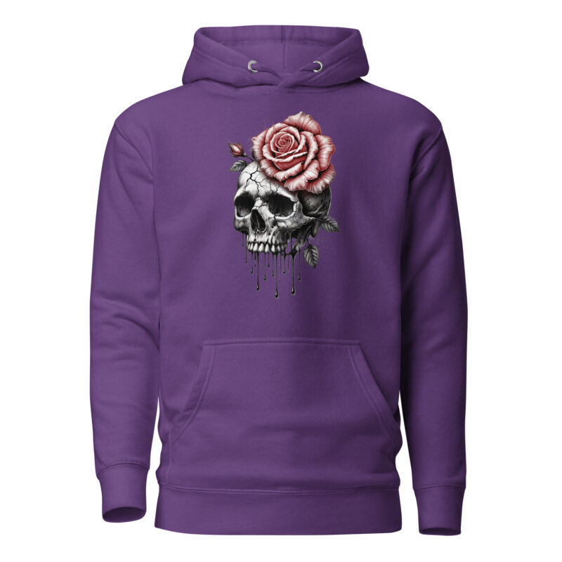 Schädel und Rose – Unisex-Kapuzenpullover – Hoodies – HOB Products