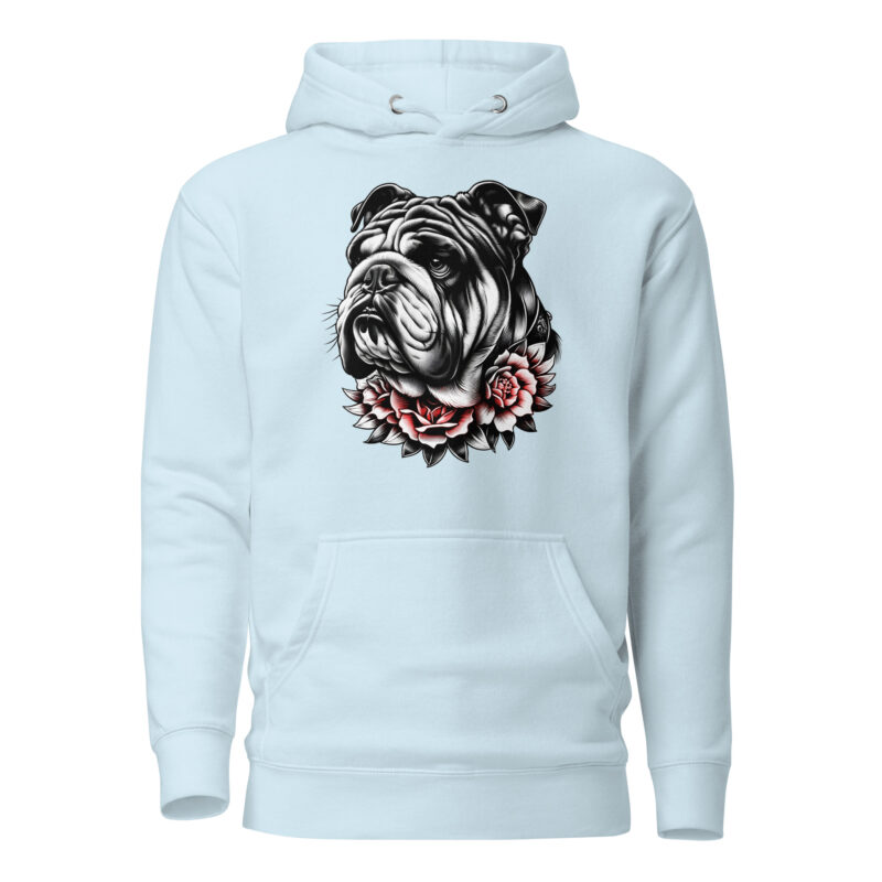 Bulldogge und Rosen – Unisex-Kapuzenpullover – Hoodies – HOB Products