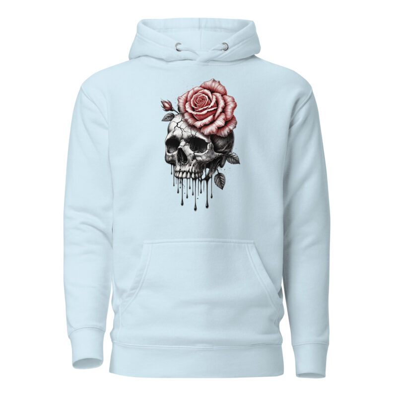 Schädel und Rose – Unisex-Kapuzenpullover – Hoodies – HOB Products