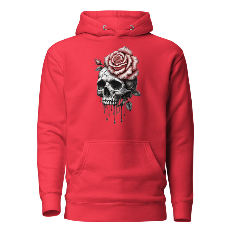 Schädel und Rose – Unisex-Kapuzenpullover – Hoodies – HOB Products