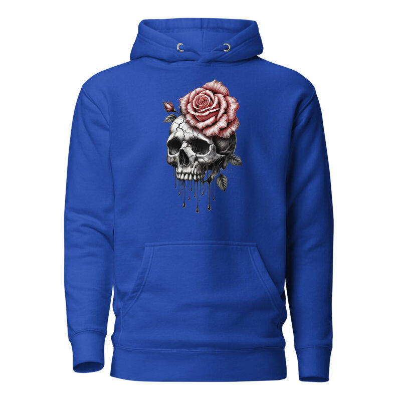 Schädel und Rose – Unisex-Kapuzenpullover – Hoodies – HOB Products