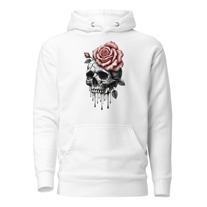 Schädel und Rose – Unisex-Kapuzenpullover – Hoodies – HOB Products