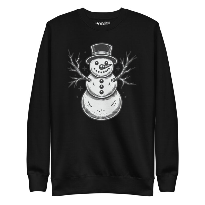 Vintage Schneemann – Unisex-Premium-Pullover – Pullover – HOB Products