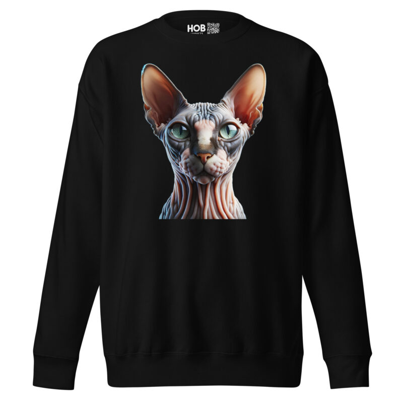 Majestätische Sphynx-Katze –Unisex-Premium-Pullover – Pullover – HOB Products