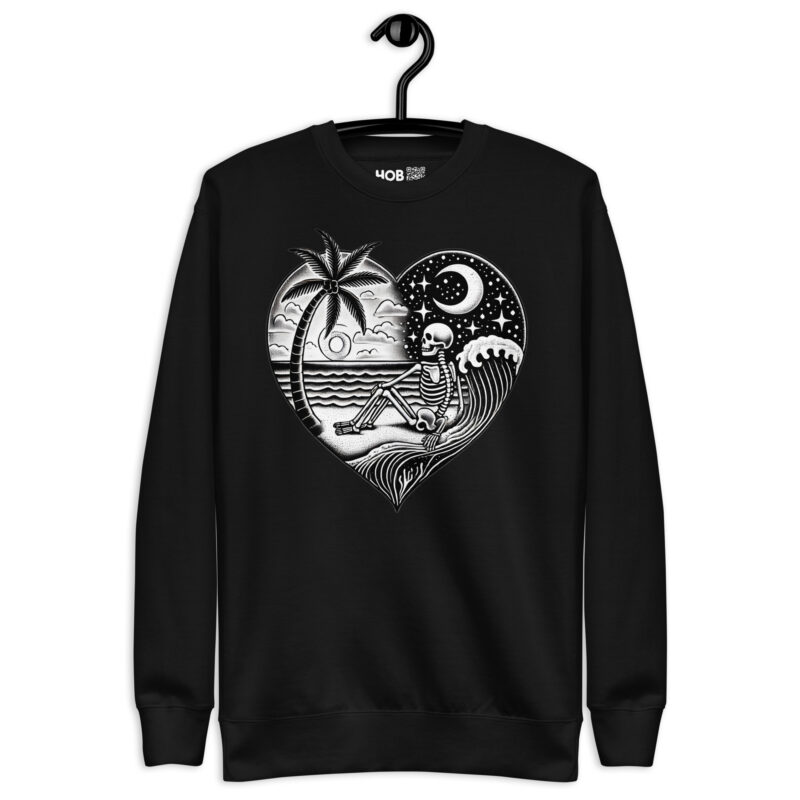 Ewige Ruhe am Strand – Unisex-Premium-Pullover – Pullover – HOB Products