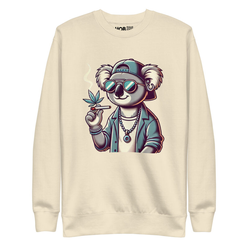 Entspannter Koala – Unisex-Premium-Pullover – Pullover – HOB Products